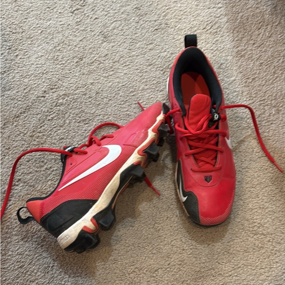 Nike Red Baseball Cleats